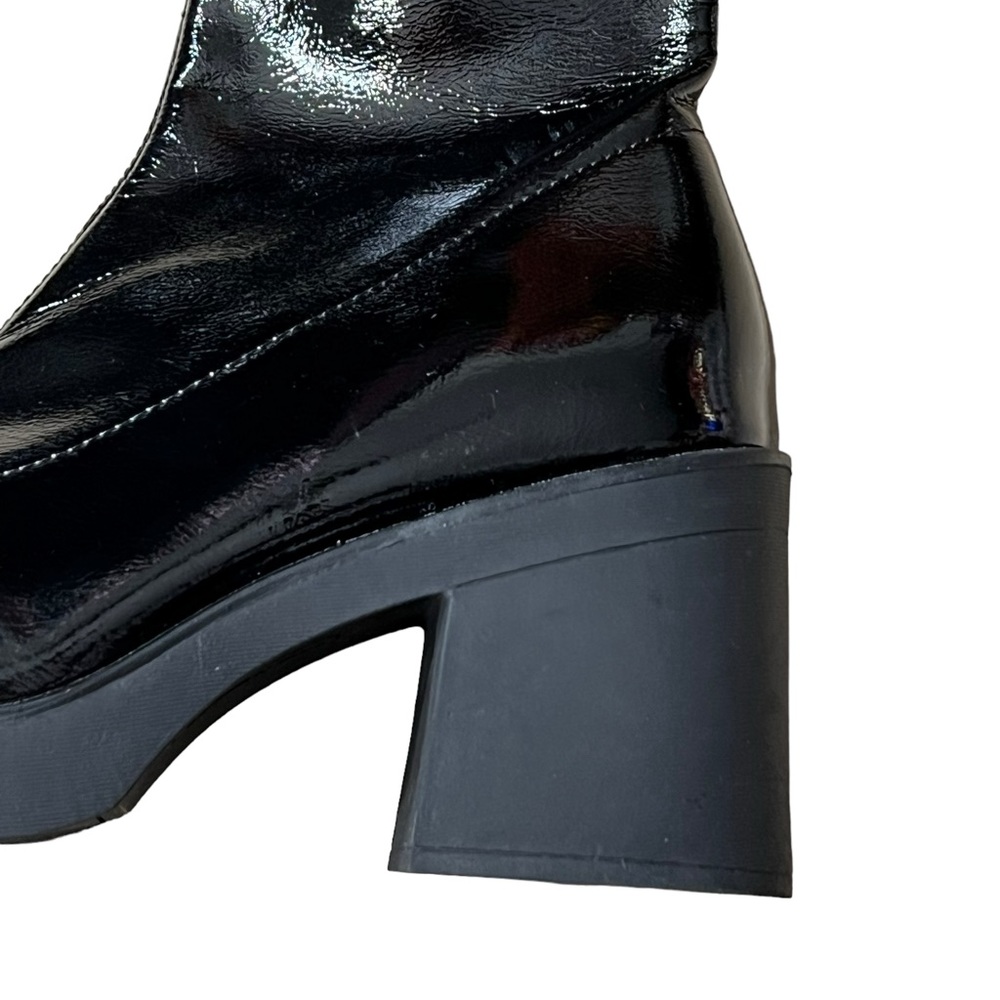 CALL IT SPRING Mid Calf Go-Go Boot Chunky Lug Sole - Picture 4 of 8